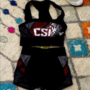 Athletic Set / Cheer shorts and bra